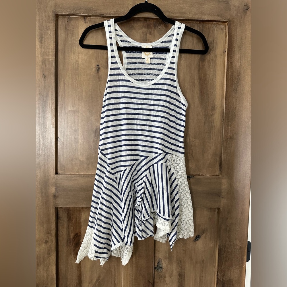 Rio Rae Anthropologie asymmetrical stripe tunic - Picture 1 of 4